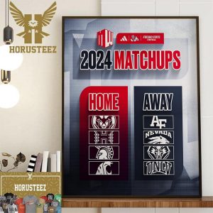 2023 Mountain West Conference Matchups Are Set Poster By Fresno State Football Home Decor Poster Canvas