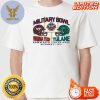 2023 Lockheed Martin Armed Forces Bowl Game Jame Madison Dukes Vs Air Force Falcons Duel Helmets T-shirt
