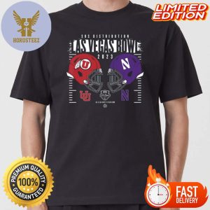 2023 SRS Distribution Las Vegas Bowl Game Northwestern Wildcats Vs Utah Duel Helmets College Football Bowl T-shirt