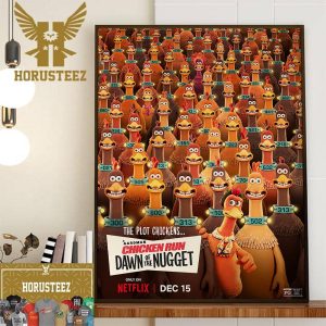 A Second Chicken Run Is Upon Us Chicken Run Dawn Of The Nugget The Plot Chickens New Poster Home Decor Poster Canvas