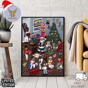 A Very Merry Christmas And Happy Holidays From The NFL Family Home Decor Poster