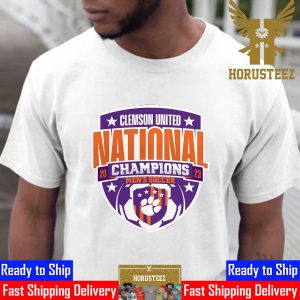 Clemson United Clemson Tigers Mens Soccer 2023 NCAA Mens Soccer National Champions Official Logo Unisex T-Shirt