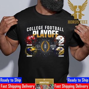 College Football Playoff 2024 Bowl Season Final Four Unisex T-Shirt