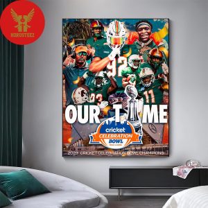 Congrats Florida A And M Rattlers Football For The Cricket Celebration Bowl Champions 2023 Home Decor Poster Canvas