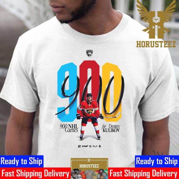 Congrats Florida Panthers Player Dmitry Kulikov With 900 NHL Games Unisex T-Shirt