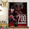 Congrats Seattle Kraken Player Adam Larsson 800th NHL Game In Career Home Decor Poster Canvas