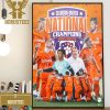 Congratulations To Clemson Tigers Is The 2023 Mens Soccer National Champions After Defeating Notre Dame 2-1 Home Decor Poster Canvas