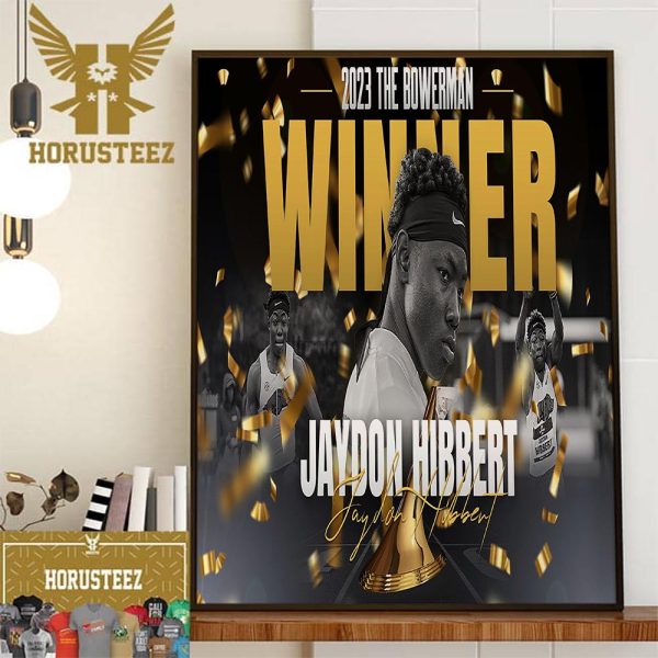 Congratulations To Jaydon Hibbert Of Arkansas Track And Field Is The 2023 Mens Winner Of The Bowerman Home Decor Poster Canvas
