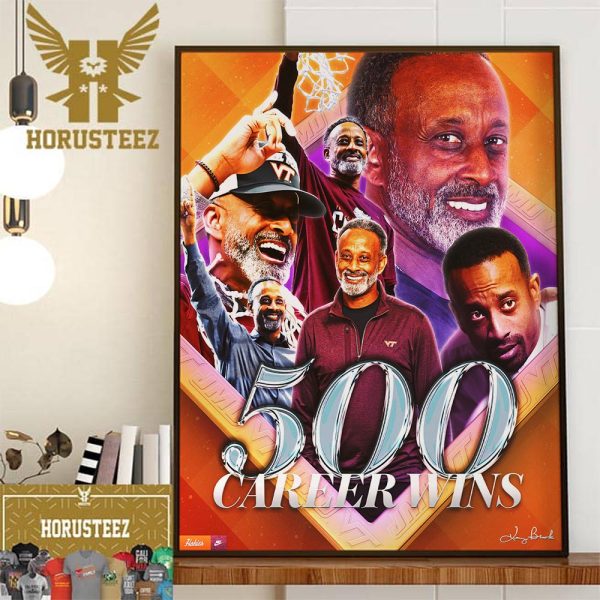 Congratulations To Kenny Brooks with 500 Career Wins Home Decor Poster Canvas