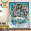 Congratulations To Manchester City The Best Team In The Land And All The World For Winning 5 Trophies Home Decor Poster Canvas