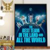 Congratulations To Manchester City Are 2023 Champions Of The World Home Decor Poster Canvas