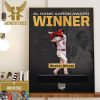 Congratulations To Ronald Acuna Jr Is The National League Hank Aaron Award Winner Home Decor Poster Canvas