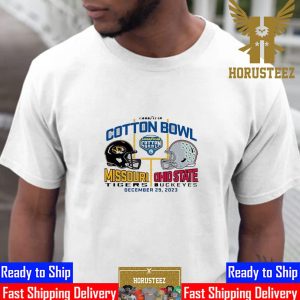 Elevated Cotton Bowl 2023 Missouri Tigers Vs Ohio State Buckeyes Unisex T-Shirt
