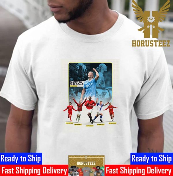 Erling Haaland Doing His Thing 50 Goals In 48 Premier League Appearances Another Record Unisex T-Shirt