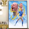 Erling Haaland Becomes The Fastest Player In History To Reach 50 Premier League Goals Home Decor Poster Canvas
