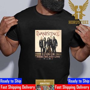 Evanescence at Fiera Di Milano Area Concerti June 12th 2024 Unisex T-Shirt