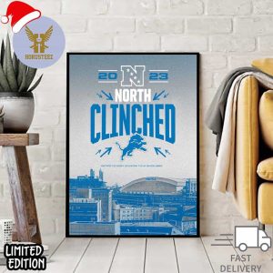 For The First Time Since 1993 The Detroit Lions Are 2023 Division Champions NFL Official Poster