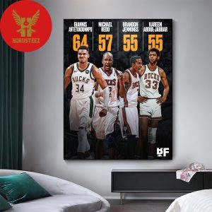 Giannis Just Put Up The Highest Scoring Performance In Bucks History Home Decor Poster Canvas