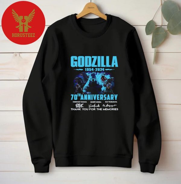 Godzilla 1954 To 2024 70th Anniversary Thank You For The Memories Unisex T-Shirt
