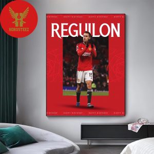 Happy Birthday Manchester United Left Defender Sergio Reguilon Home Decor Poster Canvas