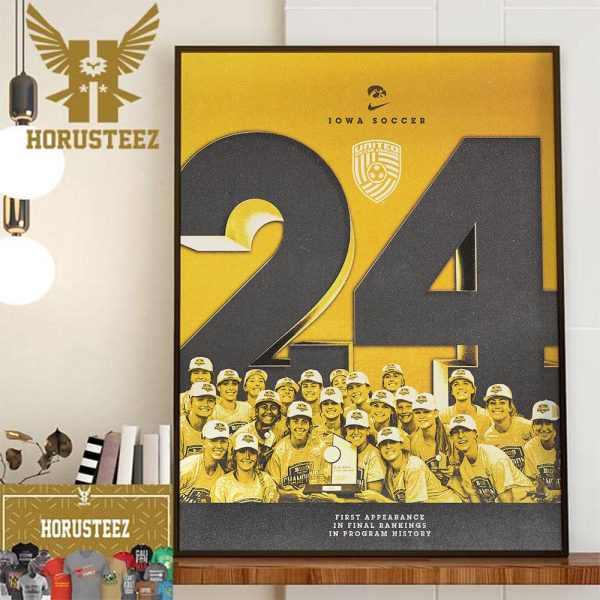 Hawkeye Soccer Makes Its First Appearance In The Final United Soccer Coaches Poll Home Decor Poster Canvas
