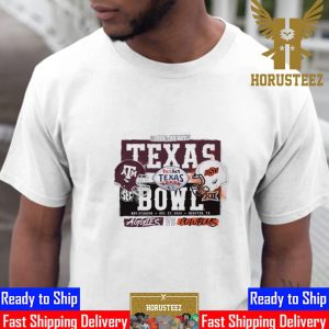 Head To Head 2023 Texas Bowl Texas A And M Vs Oklahoma State Unisex T-Shirt