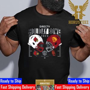 Holiday Bowl 2023 Louisville vs USC At Petco Park San Diego CA College Football Bowl Games Head To Head Helmet Unisex T-Shirt