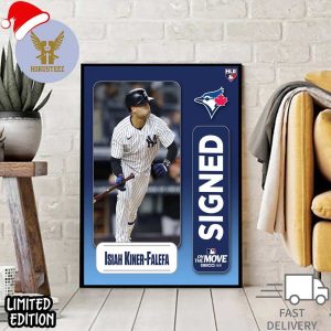Isiah Kiner-Falefa Signed To The Toronto Blue Jays MLB Official Poster