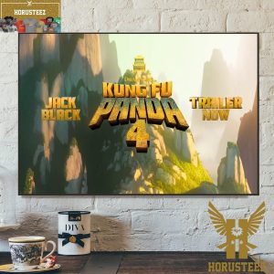Jack Black DreamWorks Kung Fu Panda 4 Official Trailer 2024 Home Decor Poster Canvas