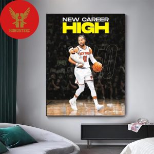 Jalen Brunson Went On An Incredible Shooting Display With New Career High To Lead The Knicks To Victory Against The Suns Home Decor Poster Canvas