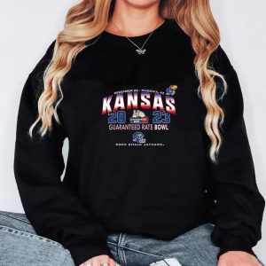 Kansas Jayhawks 2023 Guaranteed Rate Bowl Rock Chalk Jayhawk Unisex T-Shirt