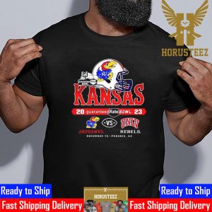 Kansas Jayhawks vs UNLV Rebels 2023 Guaranteed Rate Bowl Dec 23 Phoenix AZ Unisex T-Shirt