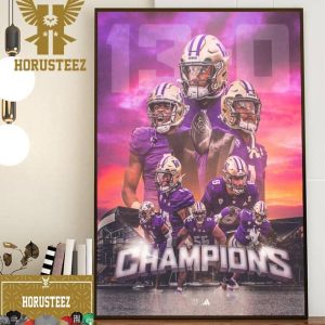 Kings Of The West Washington Huskies 2023 Pac-12 Football Championship Game Champions Home Decor Poster Canvas