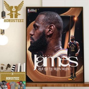 LeBron James The King Displayed Greatness In His Pursuit Of The First-Ever NBA In-Season Tournament Home Decor Poster Canvas