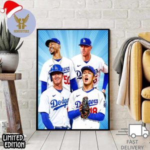 Los Angeles Dodgers Stargazing MLB Official Poster