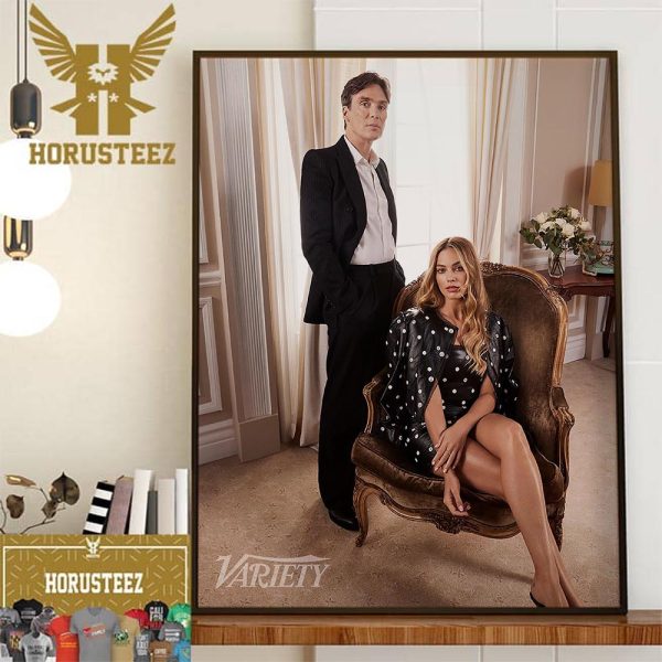 Margot Robbie And Cillian Murphy For Actors On Actors Of Variety Home Decor Poster Canvas