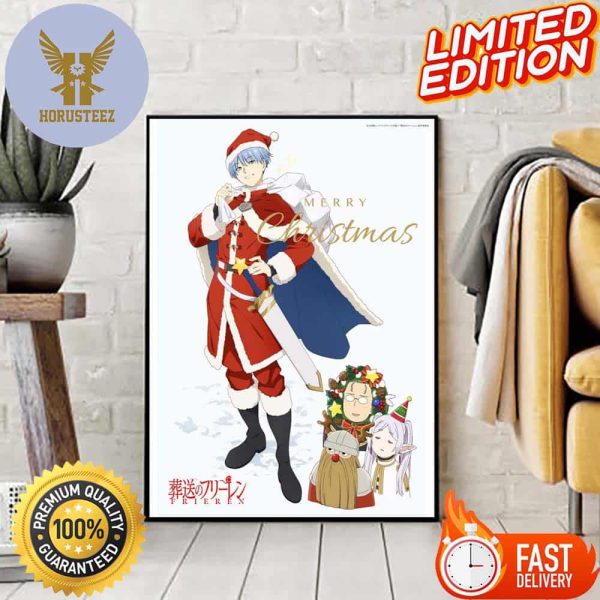 Merry Christmas 2023 By Frieren Beyond Journeys End Home Decor Poster