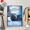 Merry Christmas And Happy Holiday Fins Fam From Miami Dolphins NFL Poster