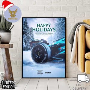 Merry Christmas And Happy Holiday From Aston Martin F1 Official Poster
