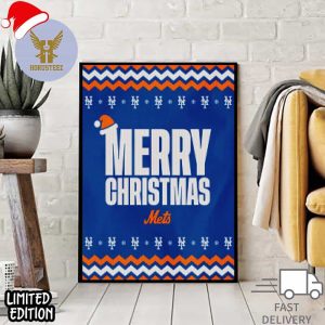 Merry Christmas And Happy Holiday From New York Mets MLB Official Poster