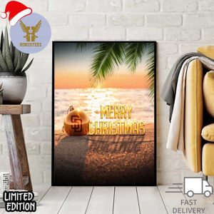 Merry Christmas And Happy Holiday From San Diego Padres MLB Official Poster