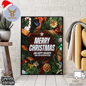 Merry Christmas And Happy Holidays Astros Fans MLB Official Poster