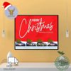 Merry Christmas Faithful From San Francisco 49ers NFL Official Poster