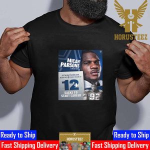 Micah Parsons And Reggie White Are The Only Players In NFL History With 3 Straight Seasons Of 12 Sacks To Start Career Unisex T-Shirt
