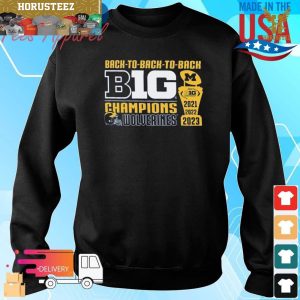 Michigan Wolverines Back To Back To Back Big Ten Conference Champions 2021 2022 2023 Unisex T-Shirt