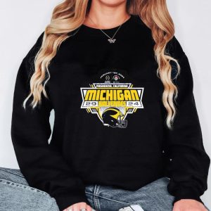 Michigan Wolverines Helmet 2023 CFP Rose Bowl Unisex T-Shirt