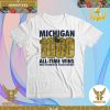 Michigan Wolverines White 2023 Bowtie Helmet Big 10 Conference Champions Logo Unisex T-Shirt