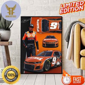 NASCAR Driver Chase Elliott Has The All New Hooters Look For His Chevy In 2024 Home Decor Poster