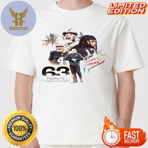 NFL Las Vegas Raiders Recorded 63 Points Most In A Single Game Of The Team History Classic T-shirt