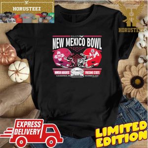 NMSU Aggies Vs Fresno State Bulldogs 2023 New Mexico Bowl Dueling Helmet Unisex T-Shirt